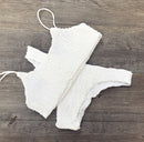 Smocked Triangle Bikini