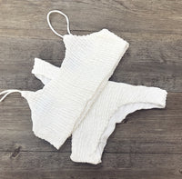Smocked Triangle Bikini