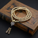 Stainless steel thunderbolt beads necklace (Variety)
