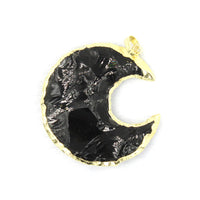 White Crystal Star + Moon Pendant