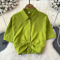 Summer Cinch Hoop Blouse