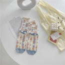 Retro Personality Glass Silk Socks