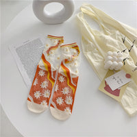 Retro Personality Glass Silk Socks