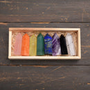 8 Column Crystal Set & Wooden Box