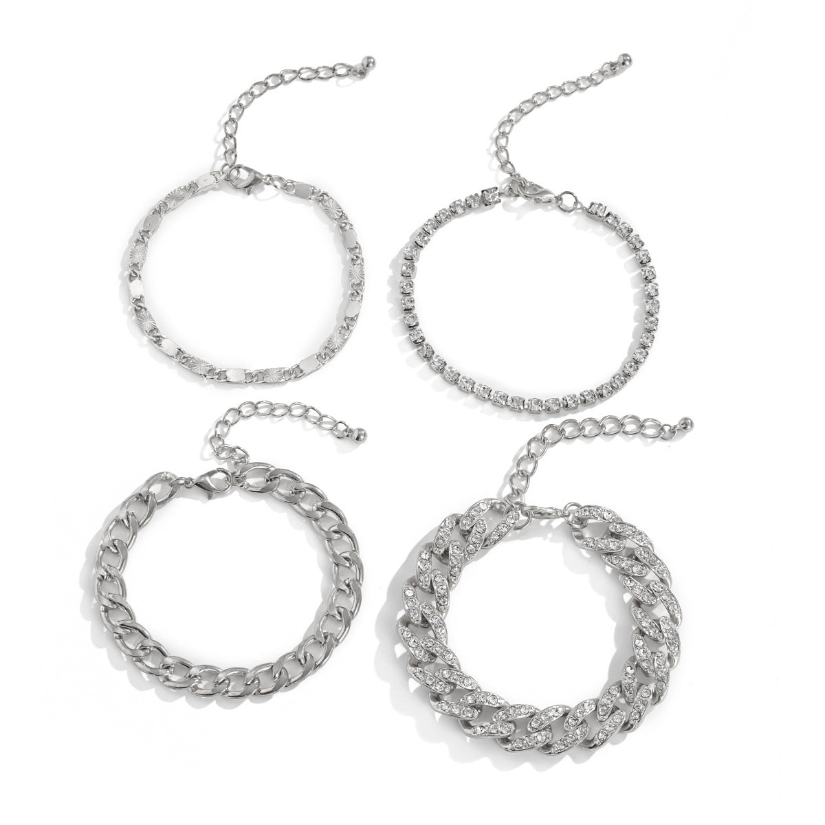 Snake Bone Chain Bracelet Set