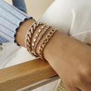 Snake Bone Chain Bracelet Set