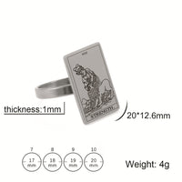 Major Arcana Tarot Stainless Steel Ring (Variety)