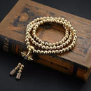 Stainless steel thunderbolt beads necklace (Variety)