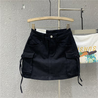 Draw-string Cargo Skirt