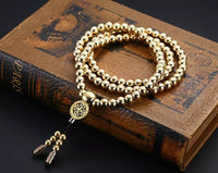Stainless steel thunderbolt beads necklace (Variety)
