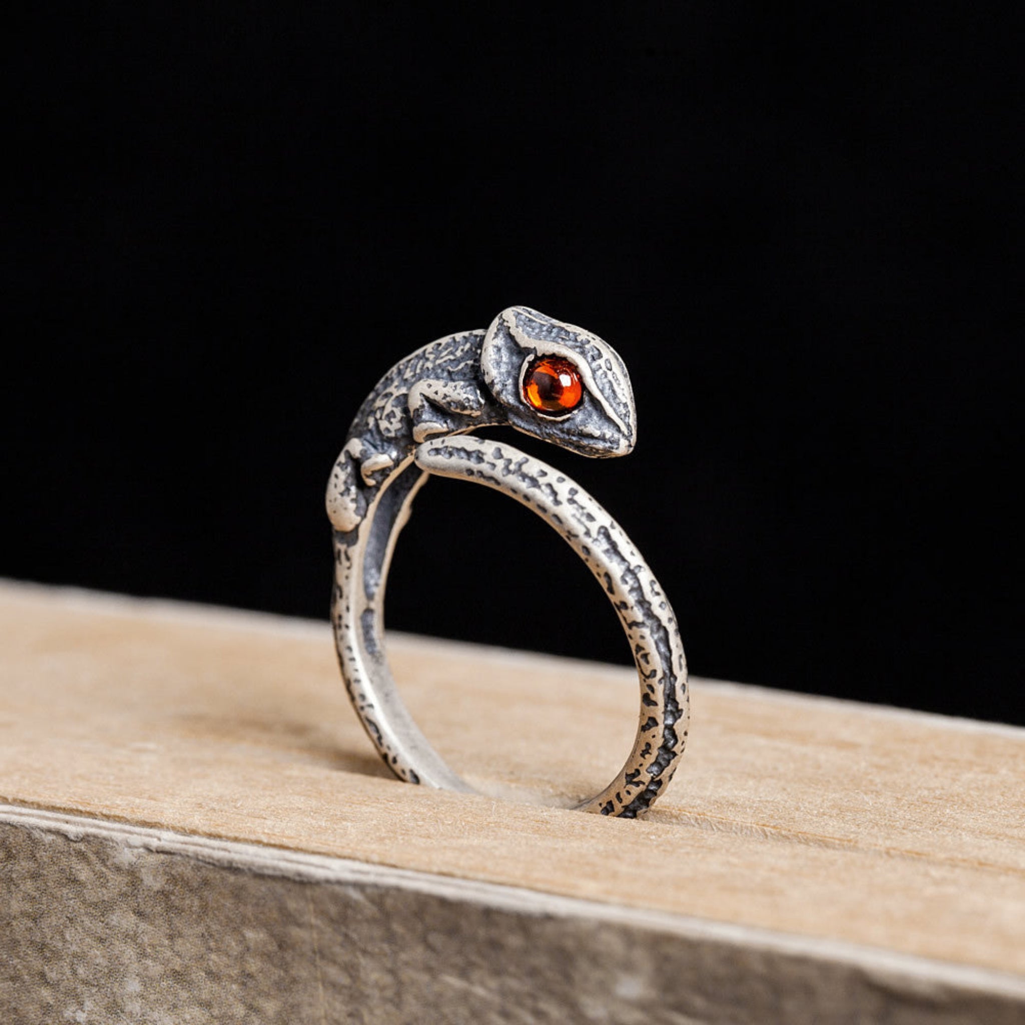 Sterling Silver Chameleon Ring