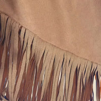 Dusk and Dawn Fringe Suede Skirt