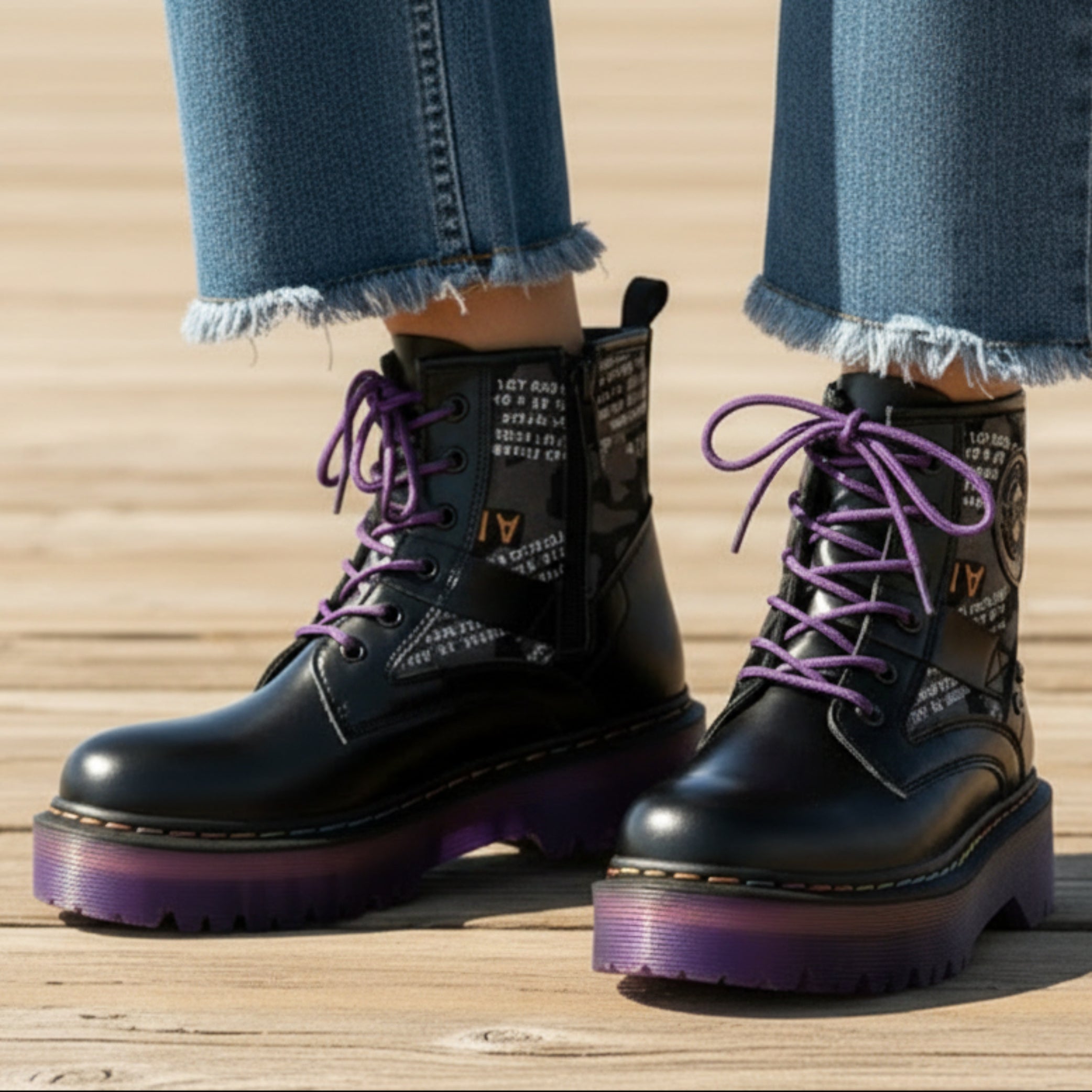 Big Head Leather Boots