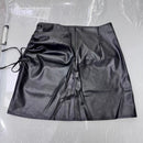 Faux Leather Mini Skirt