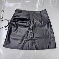 Faux Leather Mini Skirt
