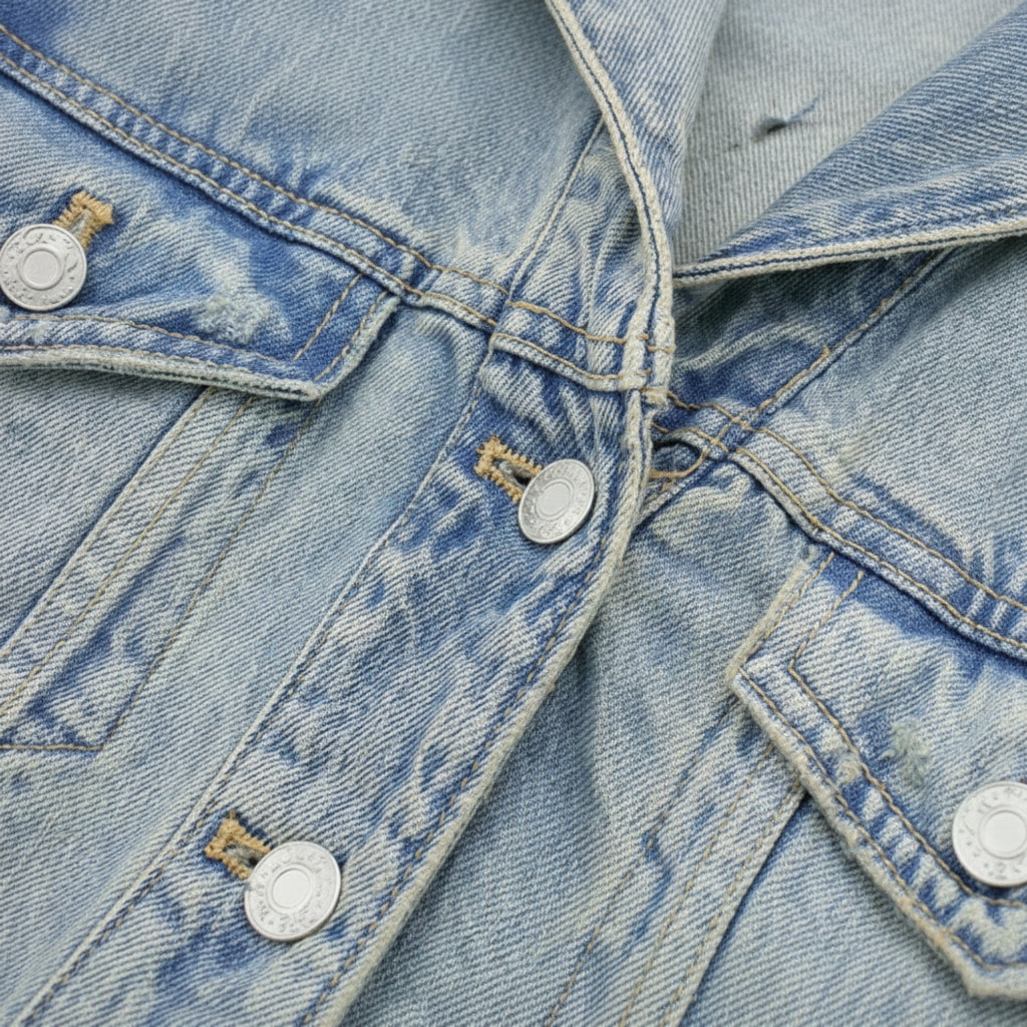 Frayed Hooded Denim Jacket