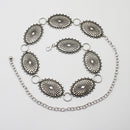 Metal Concho Waist Chain Belt
