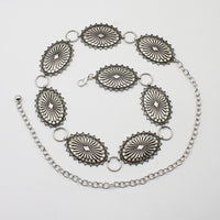 Metal Concho Waist Chain Belt