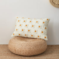 Flower Embroidered Pillowcase