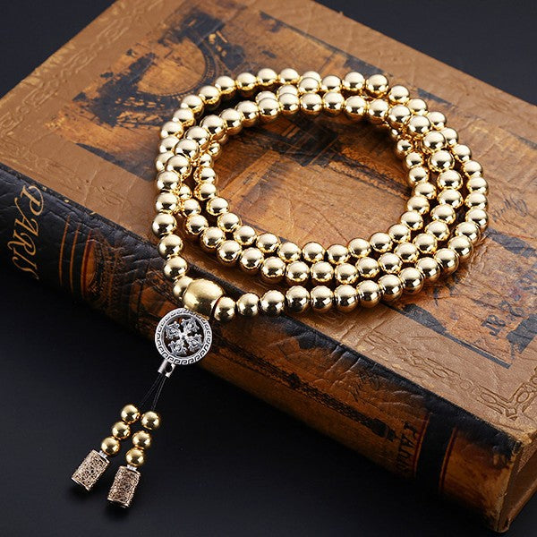 Stainless steel thunderbolt beads necklace (Variety)