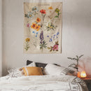 Wildflowers wall tapestry