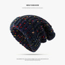 Mixed Thermal Knitting Sleeve Cap