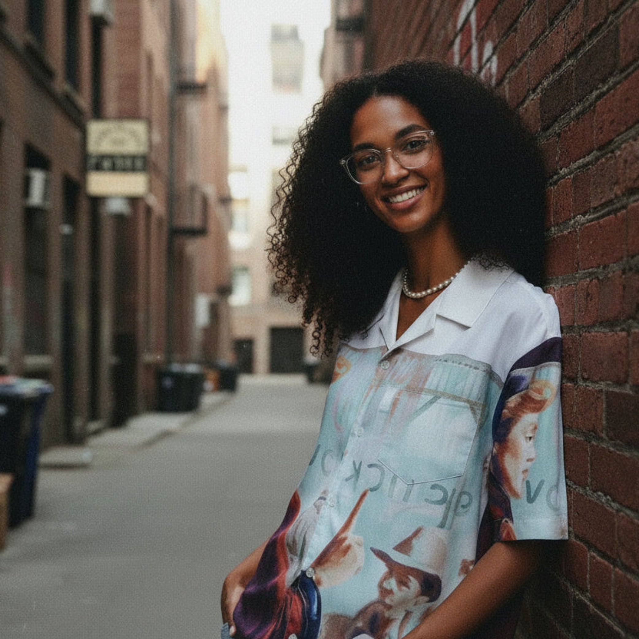 Film-Maker Digital Print Button-down Shirt