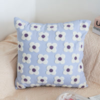 Flower Embroidered Pillowcase