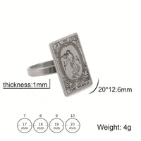 Major Arcana Tarot Stainless Steel Ring (Variety)