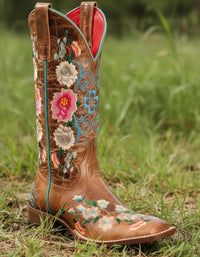 Vintage Flower Western Boots