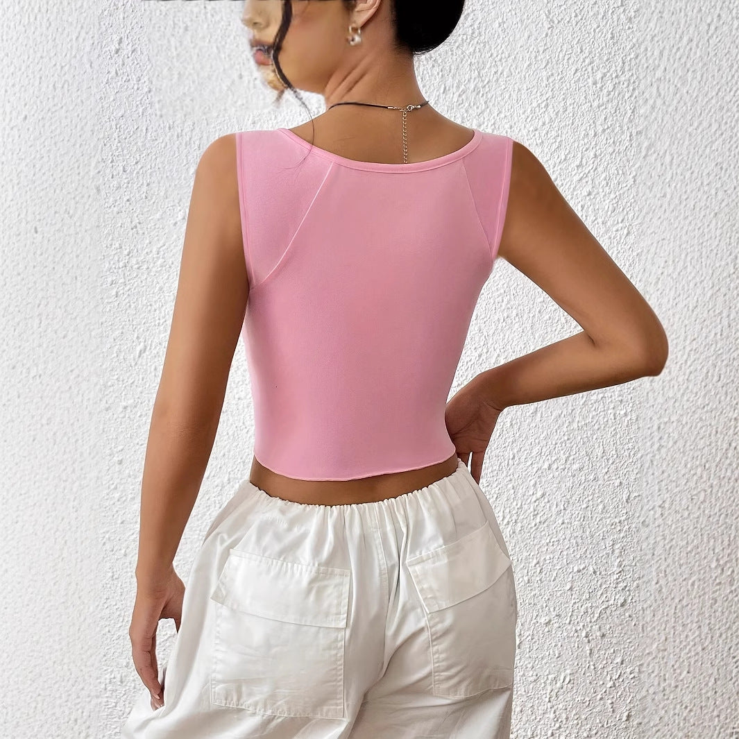 Summer Camisole With Slit Hem