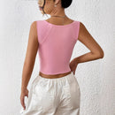 Summer Camisole With Slit Hem