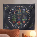 Moon Phase Black Tapestry