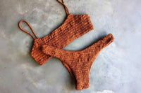 Smocked Triangle Bikini