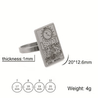 Major Arcana Tarot Stainless Steel Ring (Variety)