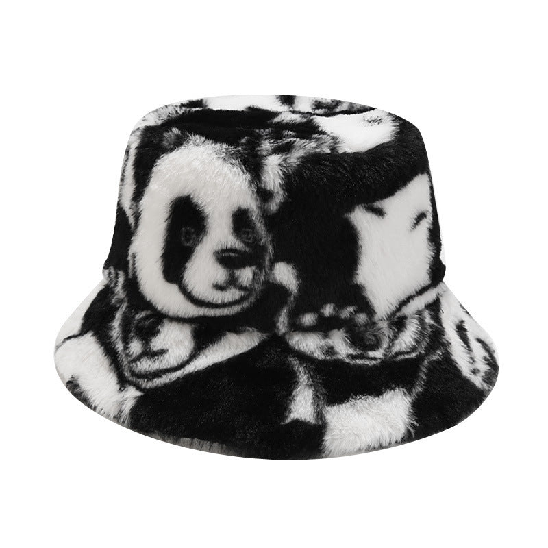 Panda Plush Bucket Hat