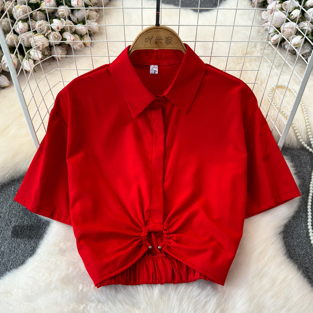 Summer Cinch Hoop Blouse