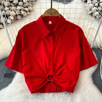 Summer Cinch Hoop Blouse