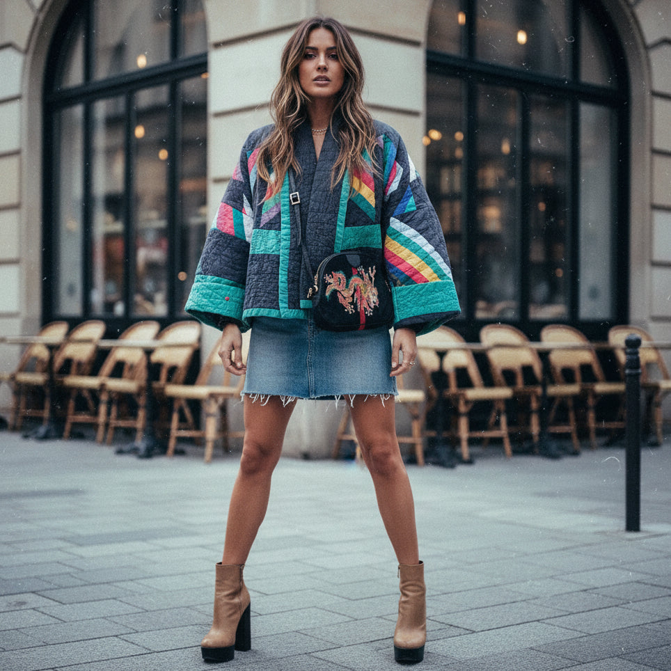 Vintage Printed Floral Coat