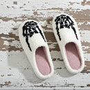 Skull Of Rock Embroidered Slippers