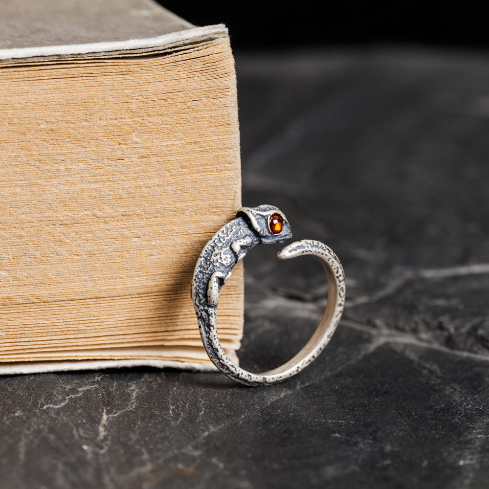 Sterling Silver Chameleon Ring
