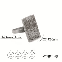 Major Arcana Tarot Stainless Steel Ring (Variety)