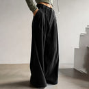 High-Waisted Pleated Trousers