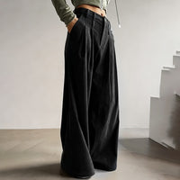 High-Waisted Pleated Trousers
