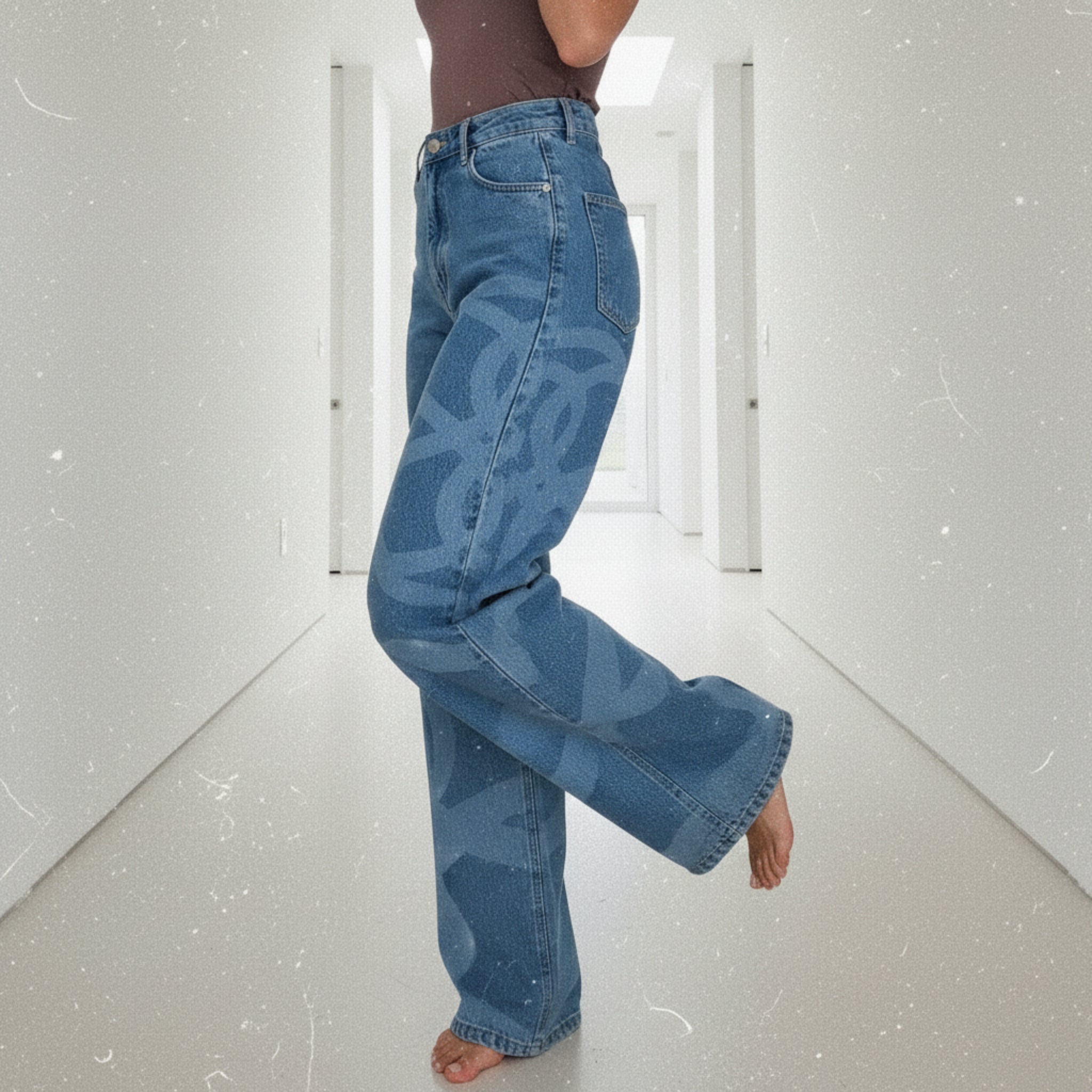 The Blue Seer Wide-leg Jeans