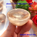 Natural Crystal Cherry Blossom Agate Crystal Bowl
