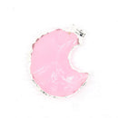 White Crystal Star + Moon Pendant