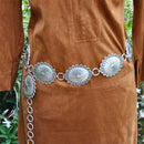 Metal Concho Waist Chain Belt