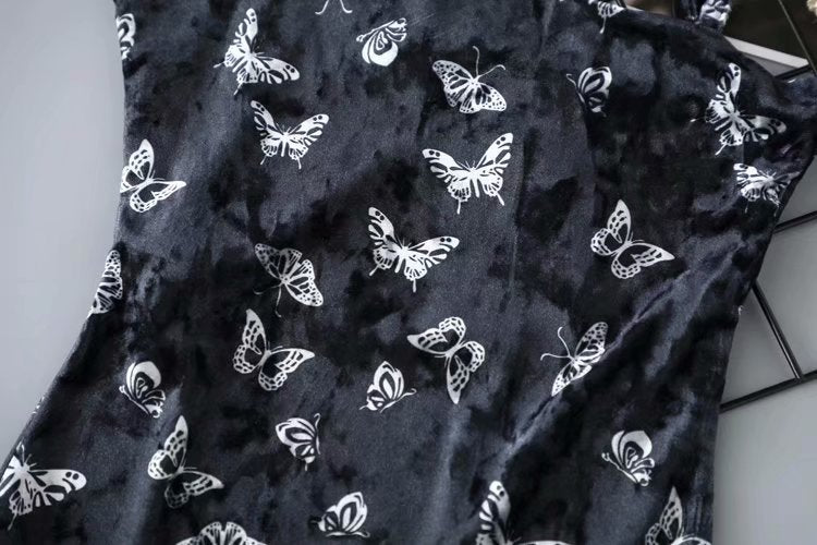 Velvet Butterfly Dress