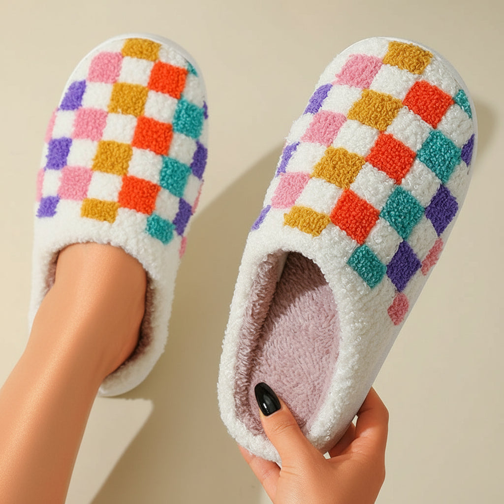 Checkerboard Slippers